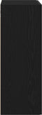 vidaXL - Wandkast - Zwart - Eiken - 69,5x34x90 - cm - Gelaagd - Hout