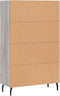 vidaXL - Hoge - kast - 69,5x31x115 - cm - bewerkt - hout - grijs - sonoma - eikenkleurig