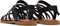 TOMS Sephina Sandal - Platte sandalen - Leer - Zwart - Maat: 37
