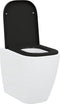 vidaXL - Snelle - Beugel - Toiletbril - met - Soft - Close - in - Duroplast - - - Zwart