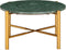 vidaXL - Salontafel - 60x60x35 - cm - echt - steen - met - marmeren - textuur - groen