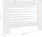 vidaXL Radiatorombouwen 2 st 112x19x81.5 cm MDF wit
