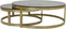 Light & Living - Salontafel MILAGRO - Ø100.5x36.5cm - Goud - Set van 2