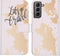 iMoshion Hoesje Geschikt voor Samsung Galaxy S21 Hoesje Met Pasjeshouder - iMoshion Design Softcase Bookcase - Wit / Meerkleurig / Goud / Let's Go Travel White