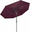 vidaXL - Parasol - 3-laags - met - aluminium - paal - 3 - m - bordeauxrood