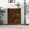 vidaXL - Dressoir - 69,5x34x90 - cm - bewerkt - hout - gerookt - eikenkleurig