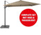 Halifax Zweefparasol Set 300x300 cm - Taupe