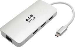 Tripp-Lite U442-DOCK12-S - USB-C Docking Station - (x2) HDMI + VGA Thunderbolt 3 PD Charging - Zilver