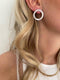 Casa Jewelry Lola Zilver - Oorknoppen - Gesatineerd - Zilver