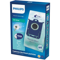 Philips S-Bag FC8022/04 - Stofzuigerzak Anti-allergie - 4 stuks