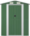 vidaXL - Tuinschuur - 192x357x223 - cm - gegalvaniseerd - staal - groen