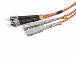 Gembird ST/SC OM2 - Fibre Kabel - 500cm - Grijs Oranje Zwart
