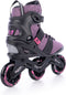 Tempish Ayroo 3x90 - Dames - Skeelers - 90mm wielen - Zwart - Roze - 43