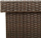 vidaXL - Tuinbox - met - wielen - 160x55x75 - cm - poly - rattan - bruin