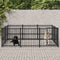vidaXL - Hondenkennel - voor - buiten - 3,75 - m² - staal
