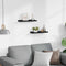 vidaXL - Fotoplanken - U-vormig - MDF - zwart (2 stuks)
