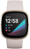 Fitbit Sense - Smartwatch - Stressmeting en huidtemperatuur - Goud (Beige Wit)