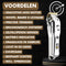 Sansbeauté Barber Edition PRO 2.0 - Professionele Draadloze Tondeuse - 8 Opzetkammen - Waterproof - Zilver