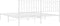 vidaXL - Bedframe - met - hoofdbord - metaal - wit - 180x200 - cm