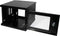 LogiLink W06Z33B - 10 inch wandkast 4 HE - Stalen behuizing met glazen deur - Zwart