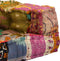 vidaXL - Poef - tweezits - modulair - stof - patchwork