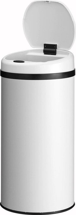Automatische Prullenbak - Sensorprullenbak - 40 Liter - Wit - Rond