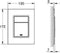 GROHE Skate Cosmopolitan S - Bedieningspaneel Toilet - Dual Flush - Hard Graphite (glanzend antraciet) - Slank formaat