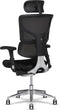X-Chair bureaustoel X2 Zwart met hoofdsteun