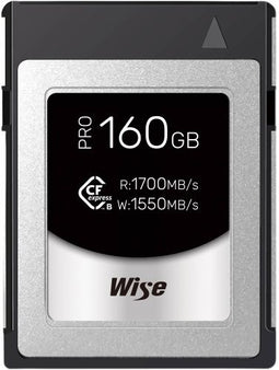 Wise CFexpress Pro - Geheugenkaart CFexpress 2.0 Type B - 160GB - 1.700MB/s lezen 1.550MB/s schrijven