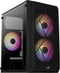 Aerocool CS-107 - ATX Mini-Toren - 3x 120mm FRGB fans - Zwart