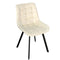 Stoel Versa RHODES Beige 55 x 82 x 51 cm (4 Stuks)