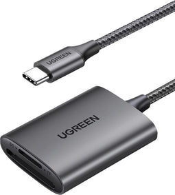 Ugreen CM401 - USB-C SD/TF-kaartlezer 5Gb/s - Grijs