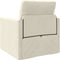 vidaXL - Vloersofa - Bed - 2-in-1 - Crème - 74x77x81 - cm - Velvet