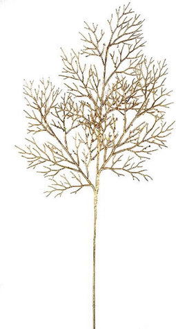 Kunsttak spray goud, 79 cm