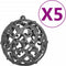 vidaXL - Kunstkerstboom - met - verlichting - en - kerstballen - half - 180 - cm - groen