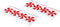 Lemax - Candy Cane Lane - Straight - Set Of 2 - Kersthuisjes & Kerstdorpen