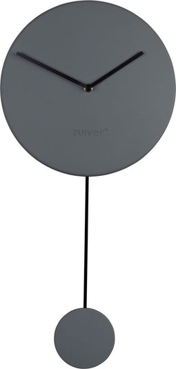 Zuiver Minimal Klok/ Wandklok Rond 30 cm Grijs