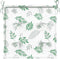 vidaXL - Stoelkussens - 2 - st - bladpatroon - 40x40x3 - cm - stof