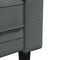 vidaXL Fauteuil Chesterfield-stijl stof donkergrijs