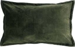 BASICS - Sierkussen - 40x60 cm - Effen kleur - Luxe uitstraling - Winter green
