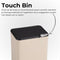 AKSA Home® Touch Bin Prullenbak – Vuilnisbak - Prullenbak afvalscheiding - Afvalscheidingprullenbakken - Afvalbak - 36L - Beige