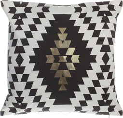 COLEUS - Sierkussen - Zwart/Goud - 45 x 45 cm - Katoen