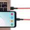 UNIQ Accessory - USB Type-C Kabel - Snellader 100cm nylon - Rood