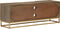 vidaXL - Tv-meubel - 110x30x40 - cm - massief - ruw - mangohout - en - ijzer