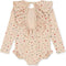 Konges Slöjd Manuca Frill badpak kind - Multiple hearts - Maat 2 jaar