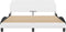 vidaXL - Bedframe - met - hoofdbord - kunstleer - zwart - en - wit - 160x200 - cm