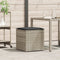 vidaXL - Kussenbox - Lichtgrijs - 50x50x50 - cm - Poly - Rattan