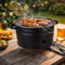 Alpina Tafelbarbecue Houtskool - 35 cm - Lichtgewicht RVS - Zwart