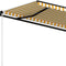 vidaXL - Luifel - handmatig - uittrekbaar - 600x350 - cm - geel - en - wit