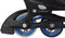 Nijdam Inlineskates Junior - Verstelbaar - Softboot - Zwart/Blauw/Grijs